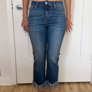 Topshop Moto Dree Medium Wash Mid-Rise Jeans